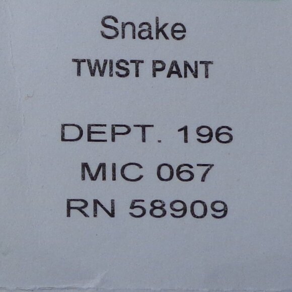 Antonio Melani Size Large / TWIST PANT / Sand / Snake Print / New Bikini Bottom - Picture 15 of 15